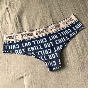 Victoria Secret “Chill Out” Panty with thick strap.